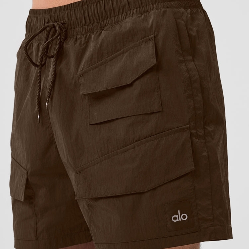 ALO Yoga Men's Brown Cargo Shorts